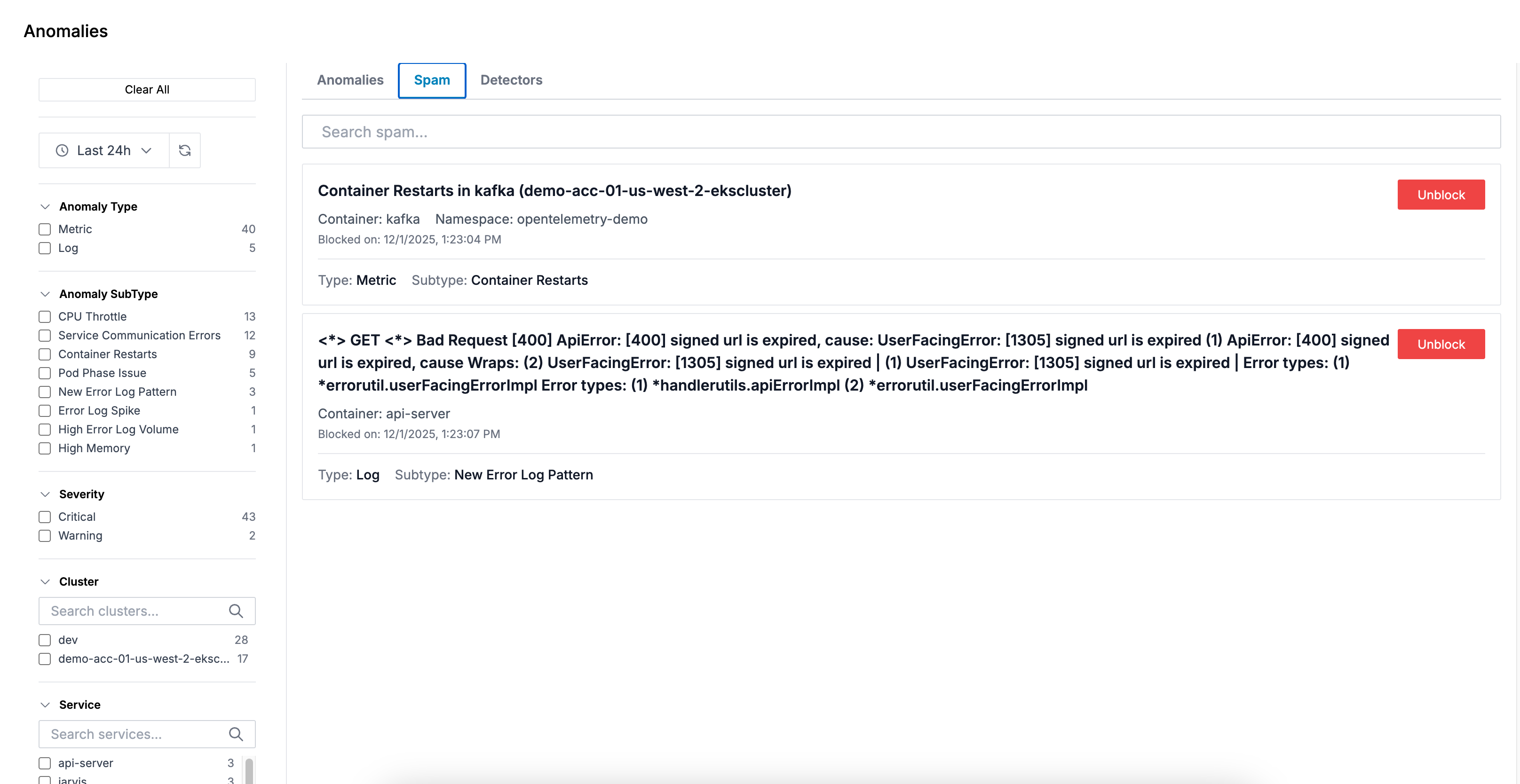 Spam Management