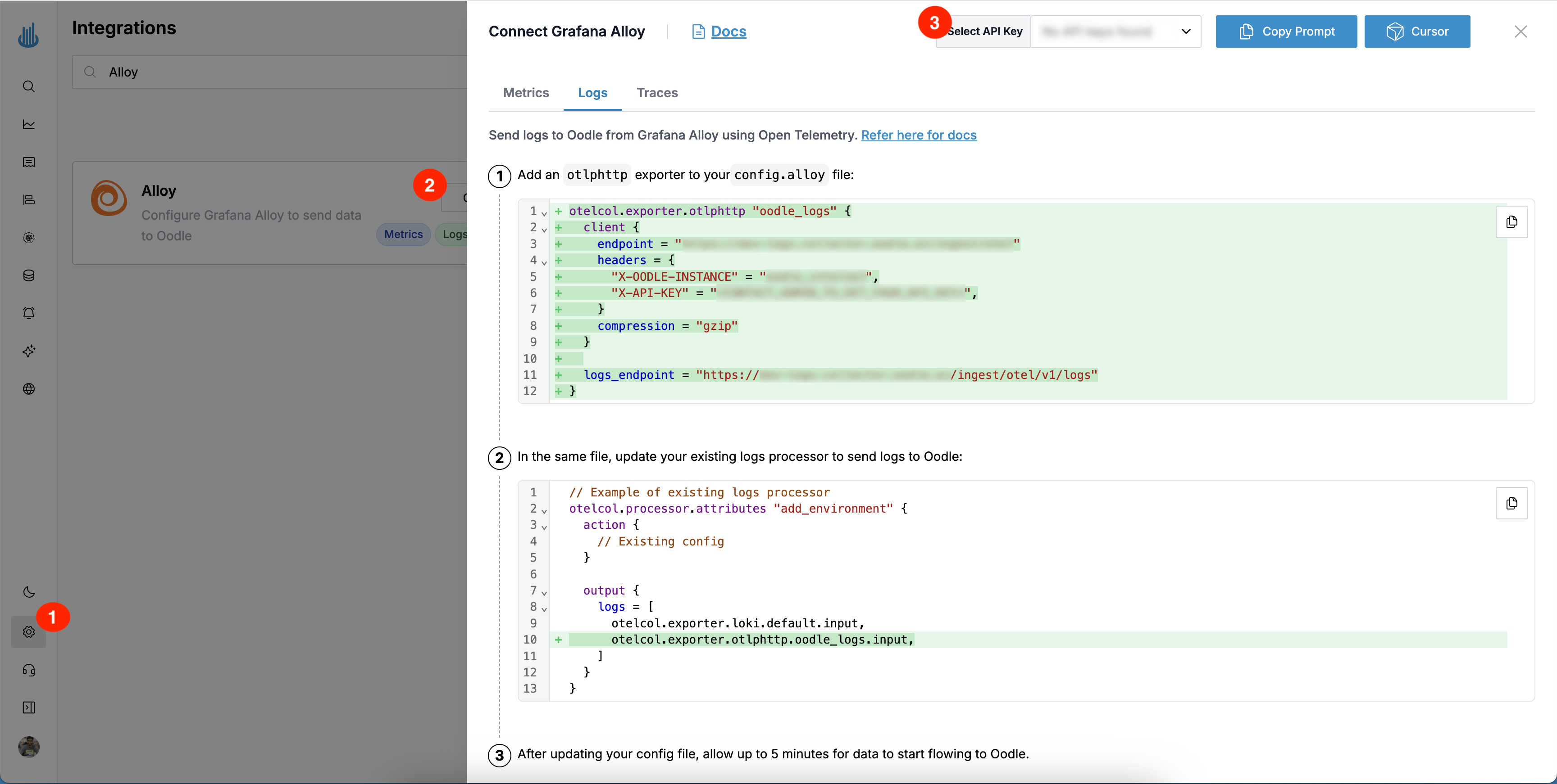 Grafana Alloy Logs Integration