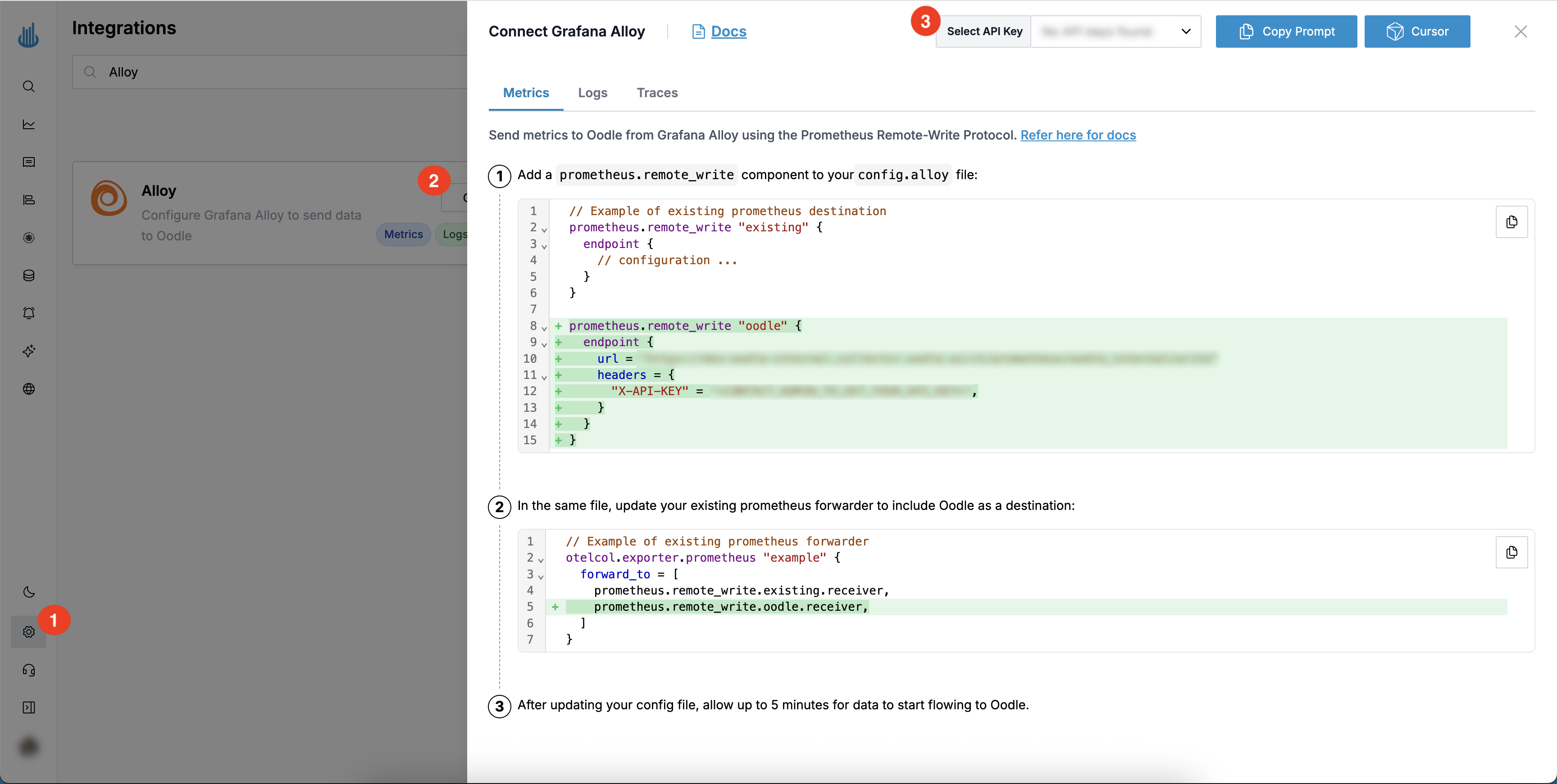 Grafana Alloy Metrics Integration