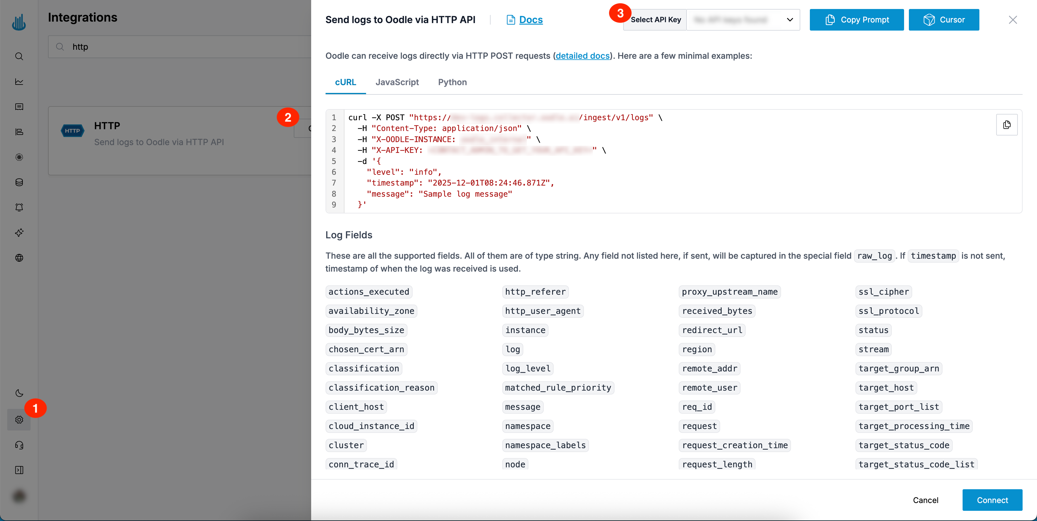 HTTP Logs Integration