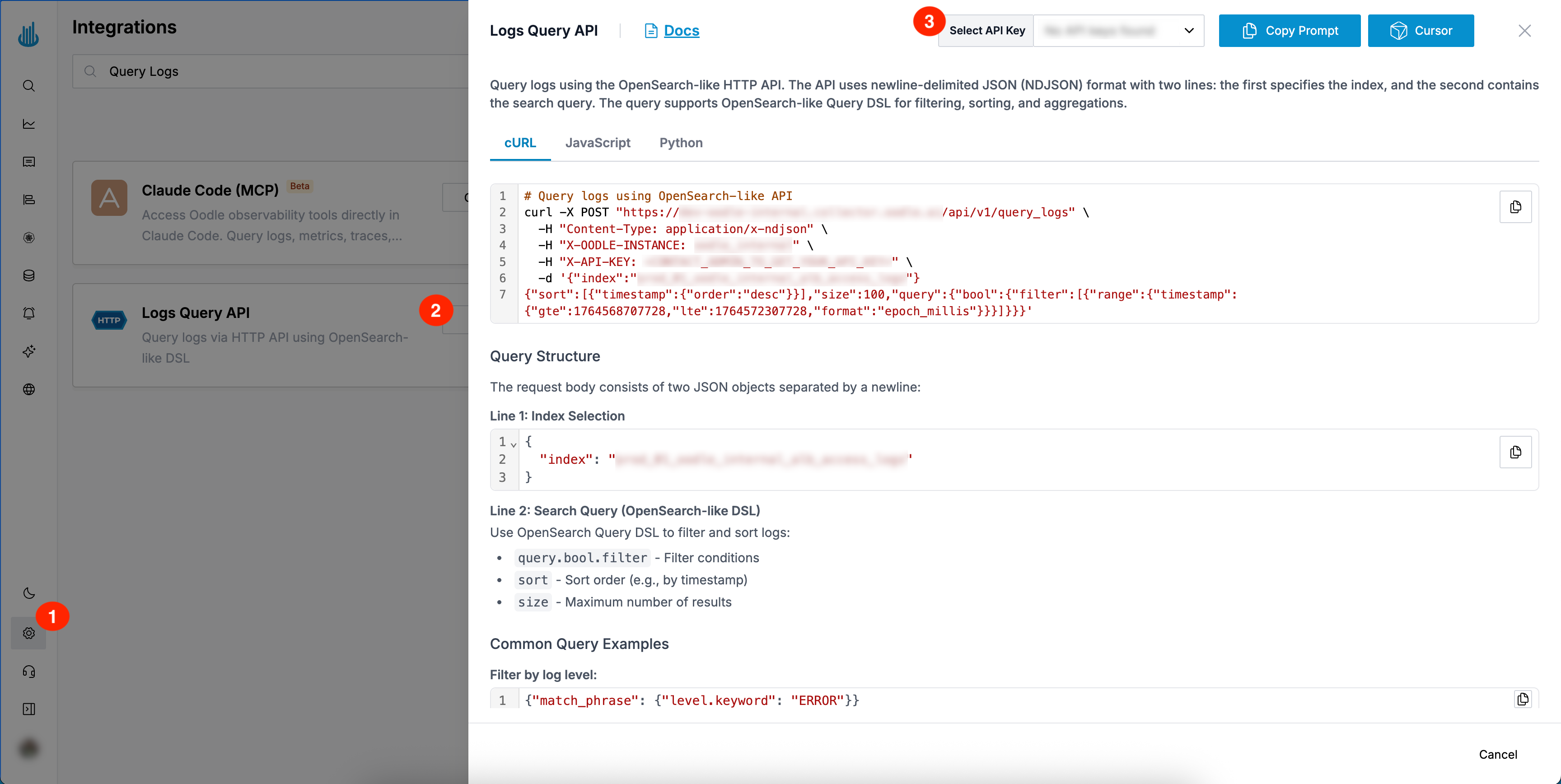 Query Logs Integration