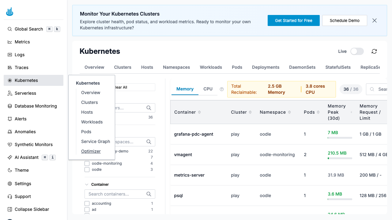 Kubernetes Optimizer